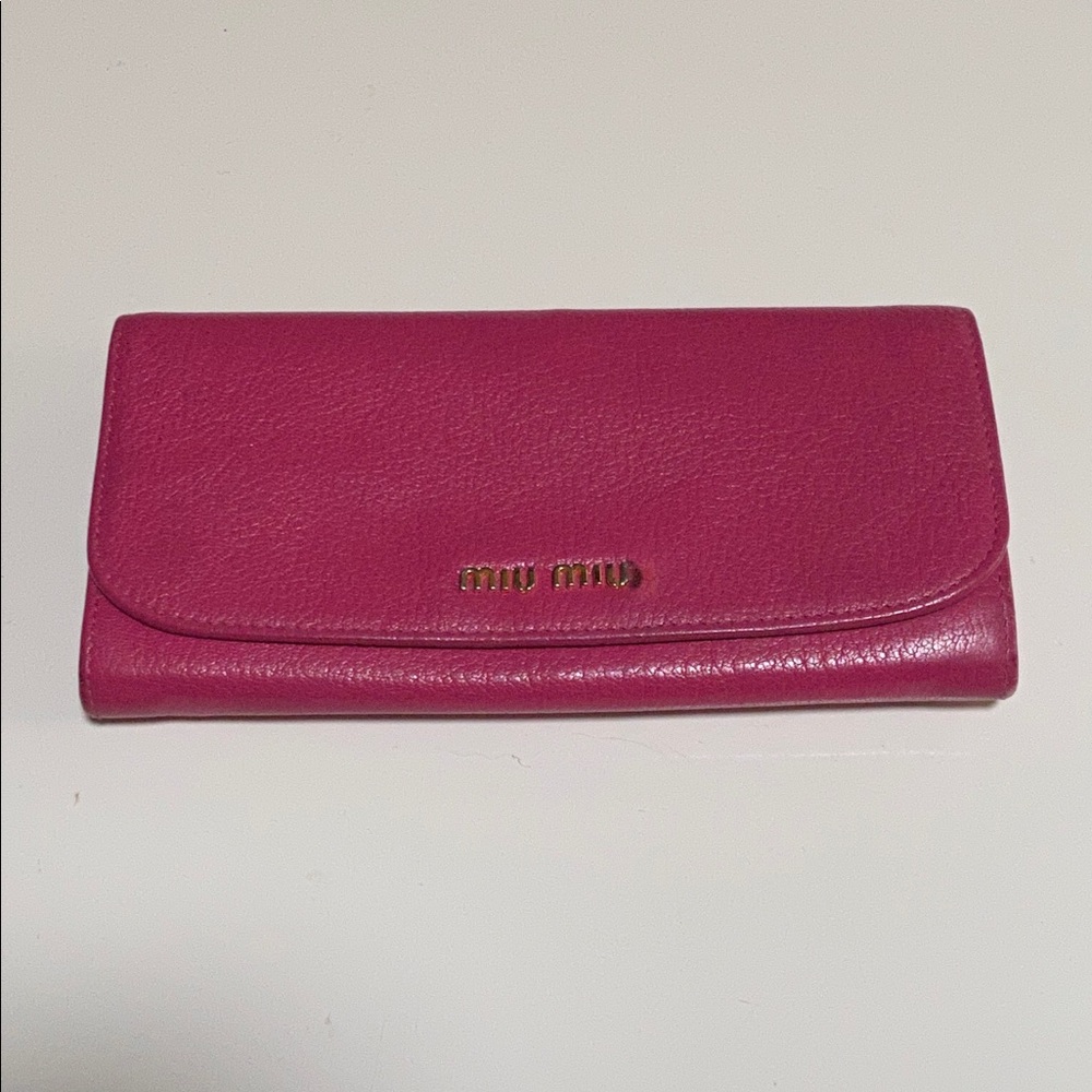 Magenta Miu Miu Wallet